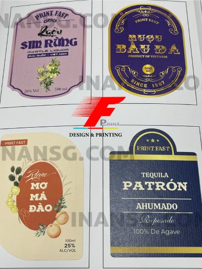 MẪU TEM DÁN BAO BÌ BẰNG DECAL GIẤY MỸ THUẬT