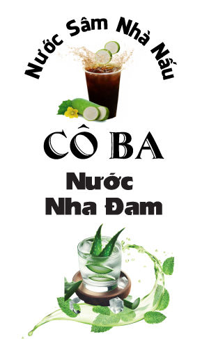 MẪU TEM DÁN CHAI NƯỚC NHA ĐAM CÔ BA