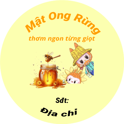 MẪU TEM LOGO DECAL GIẤY TRÒN