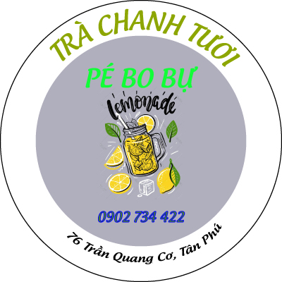 IN TEM TRÀ CHANH TƯƠI DÁN LY