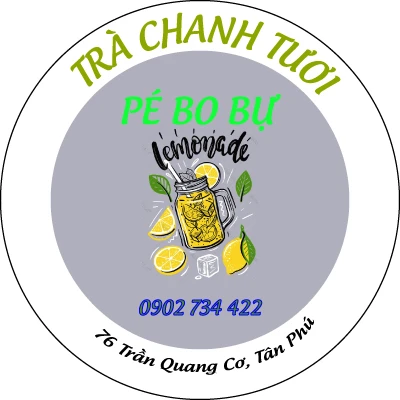 Tem Dán Ly Trà Chanh Tươi