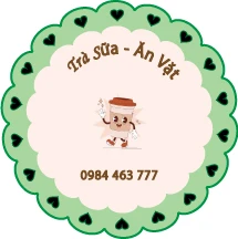 Mẫu Tem Trà Sữa Ăn Vặt