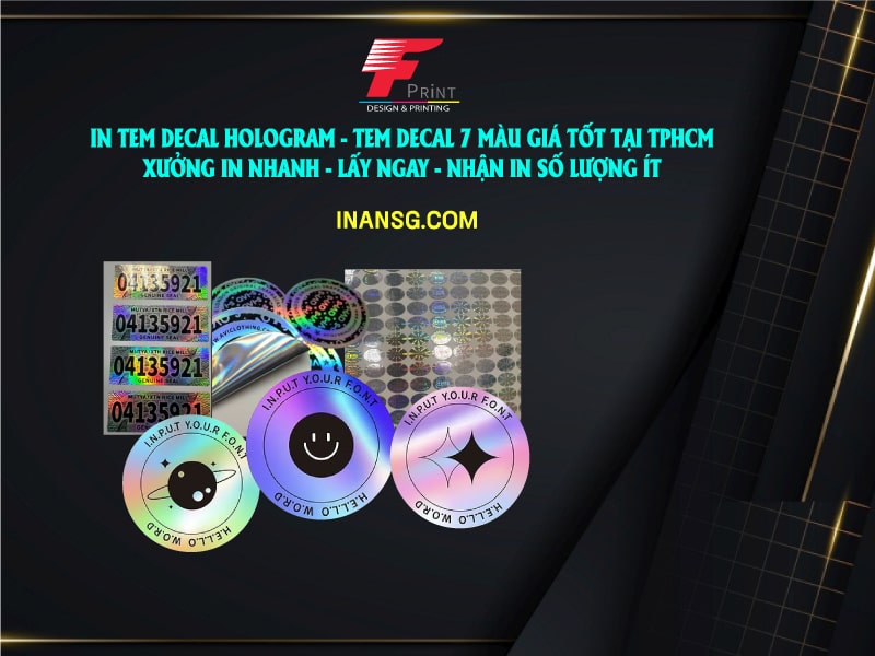 IN TEM DECAL HOLOGRAM 7 MÀU