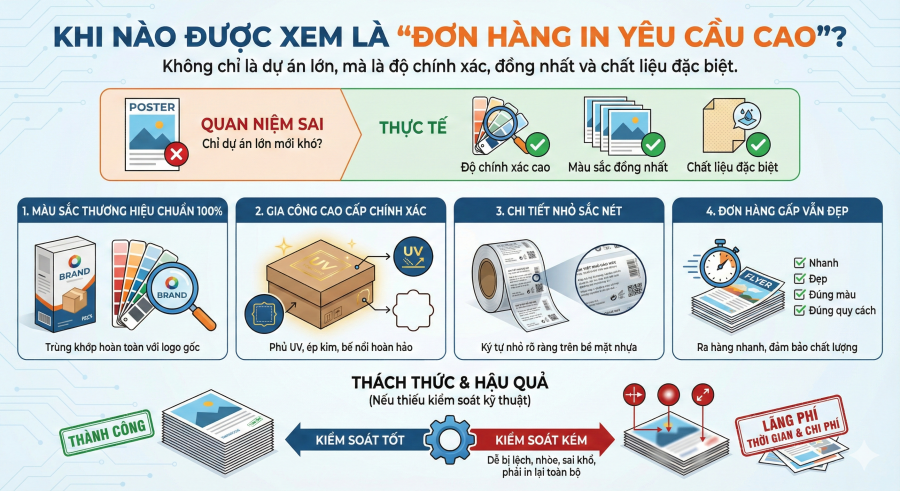 GIẢI PHÁP IN ẤN CHO ĐƠN HÀNG YÊU CẦU CAO