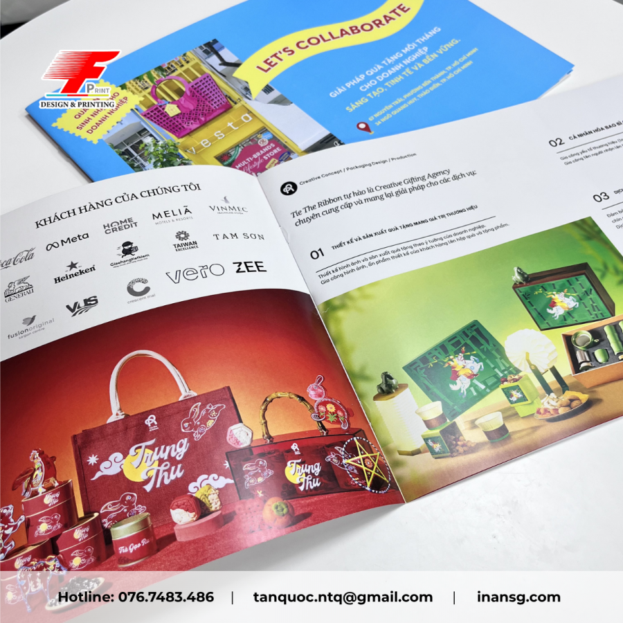 Sử dụng giấy định lượng chuẩn giúp cuốn catalogue cầm chắc tay, mặt giấy mịn màng