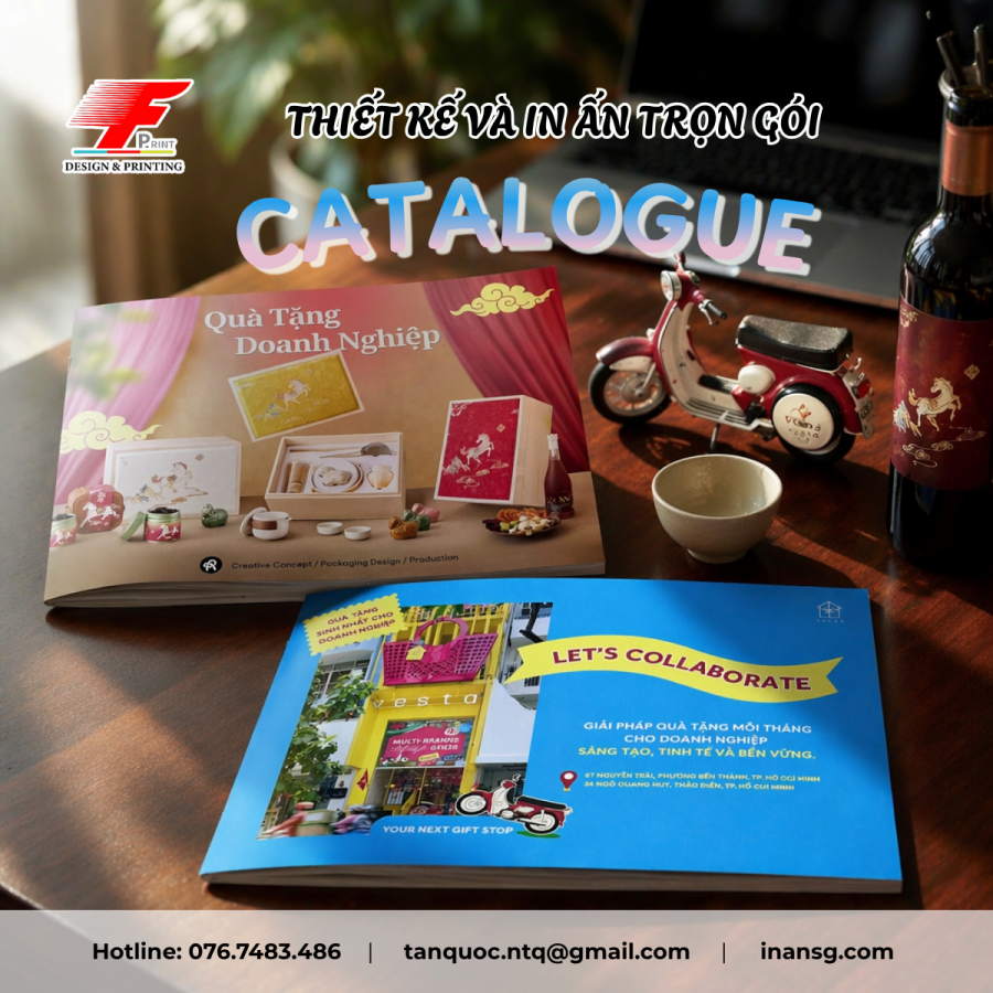 Thành phẩm in catalogue tại Print Fast luôn đạt độ chuẩn màu cao, làm nổi bật sản phẩm của doanh nghiệp