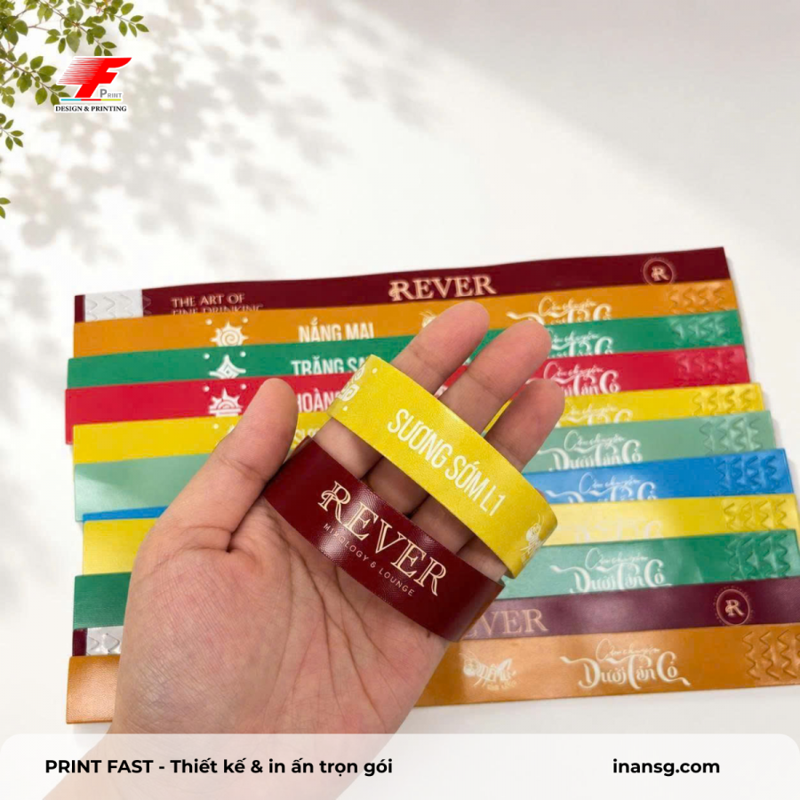 Xưởng in vòng tay giấy giá rẻ chống gian lận tại Tân Phú HCM