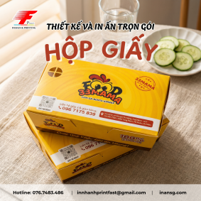 IN HỘP GIẤY DẠNG GẤP ĐỰNG THỨC ĂN GIÁ RẺ TPHCM