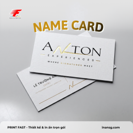In Name Card Ép Kim, Dập Nổi Cao Cấp - Nhận In Từ 2 Hộp