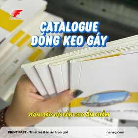 In Catalogue Đóng Keo Gáy (Gáy Vuông) Bền Bỉ, Chống Bung Trang