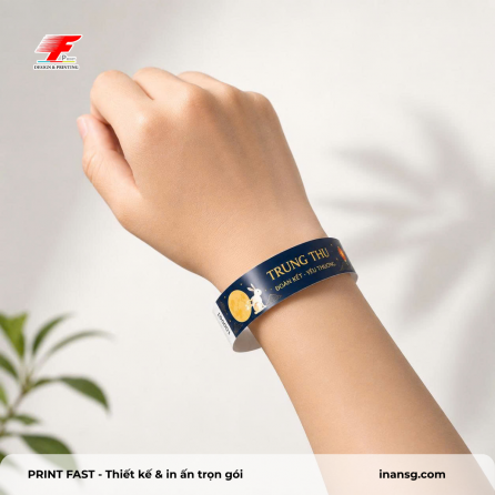 In Vòng Tay Giấy Trung Thu Nhựa Canvas Chống Nước